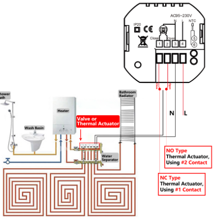 MOES BHT-002-GA Electric Floor Heating Thermostat 11