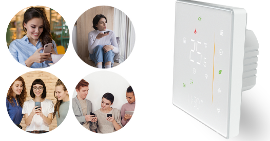 MOES WHT-006-GC-BK-MS WiFi Wireless Room Thermostat 7