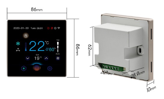 OEM G6-X-WK Touch Display Thermostat  6