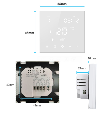 OEM HY607 Touch Screen Programmable Thermostat   1