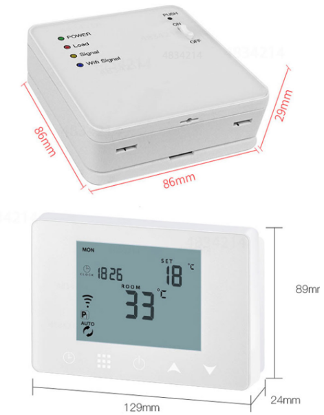 SHOJZJ 09RF Wireless WIFI RF Thermostat  8
