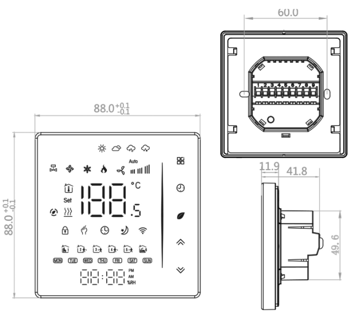 SMLEGE E31 Heating Thermostats 6