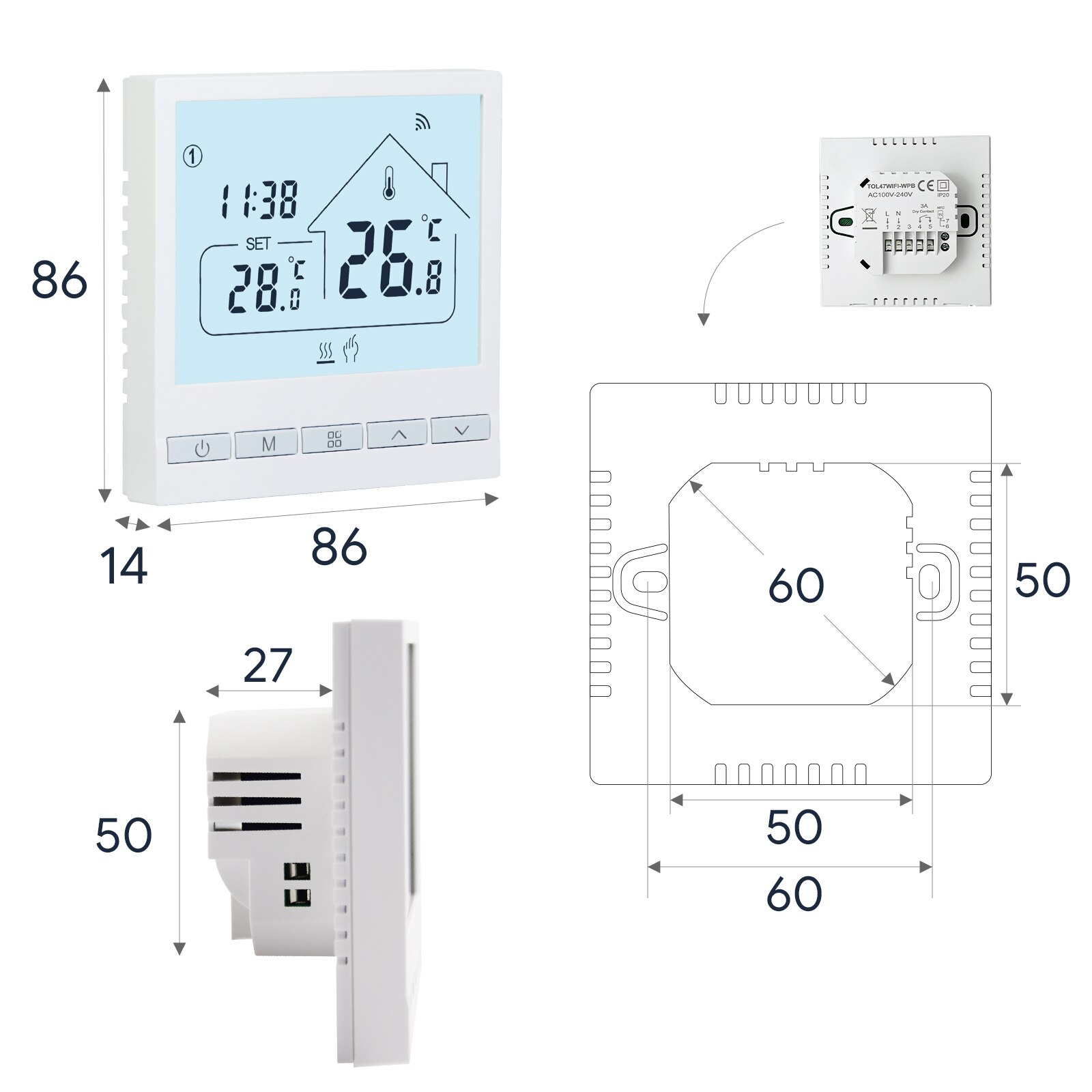 VANCOO-TOL47-Wifi-Smart-Thermostat-FIG.3