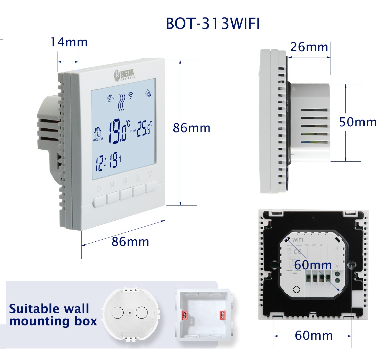 VANCOO BOT-313 WIFI Digital TouchScreen Thermostat-FIG.5