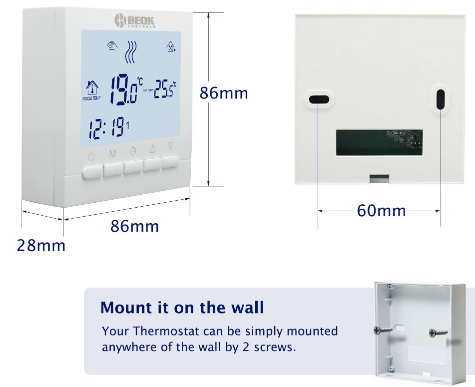 VANCOO-BOT-313-Wifi-Smart-Programmable-Thermostat-FIG.2
