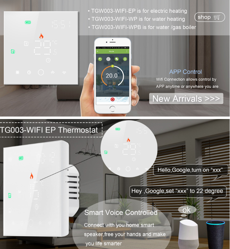 VANCOO TGW003 WIFI Smart Thermostat 6