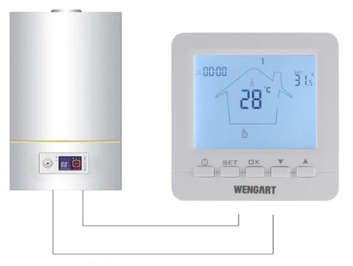 Wengart -WG02B05BW -Programmable- Thermostat- 1