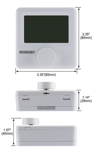 Wengart- WG06BW- Gas- Programmable -Thermostat- 2