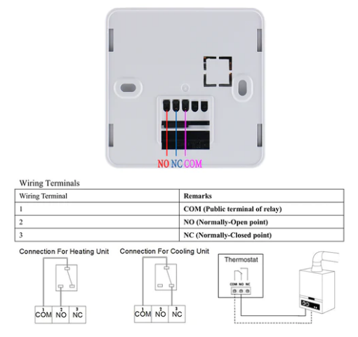 Wengart- WG06BW- Gas- Programmable -Thermostat- 4