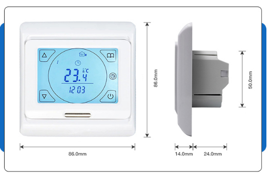 carbonwarm ZMWK LCD Touch Screen Room Thermostat 2