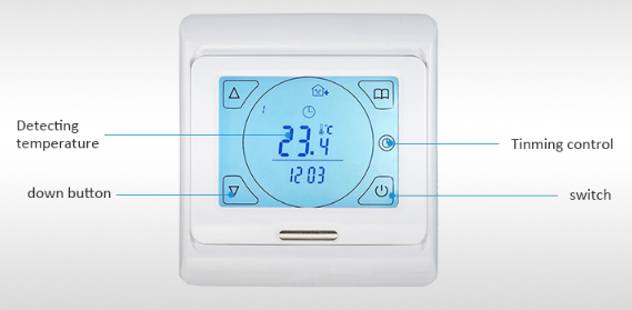 carbonwarm ZMWK LCD Touch Screen Room Thermostat 5