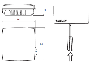 REGIN- TM1-50- Electronic -Room -Thermostat- 1