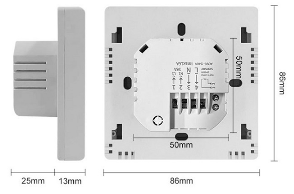 ACMELEC- AE669-DDL- Wireless- Under- Floor- Heating -Thermostat  -7
