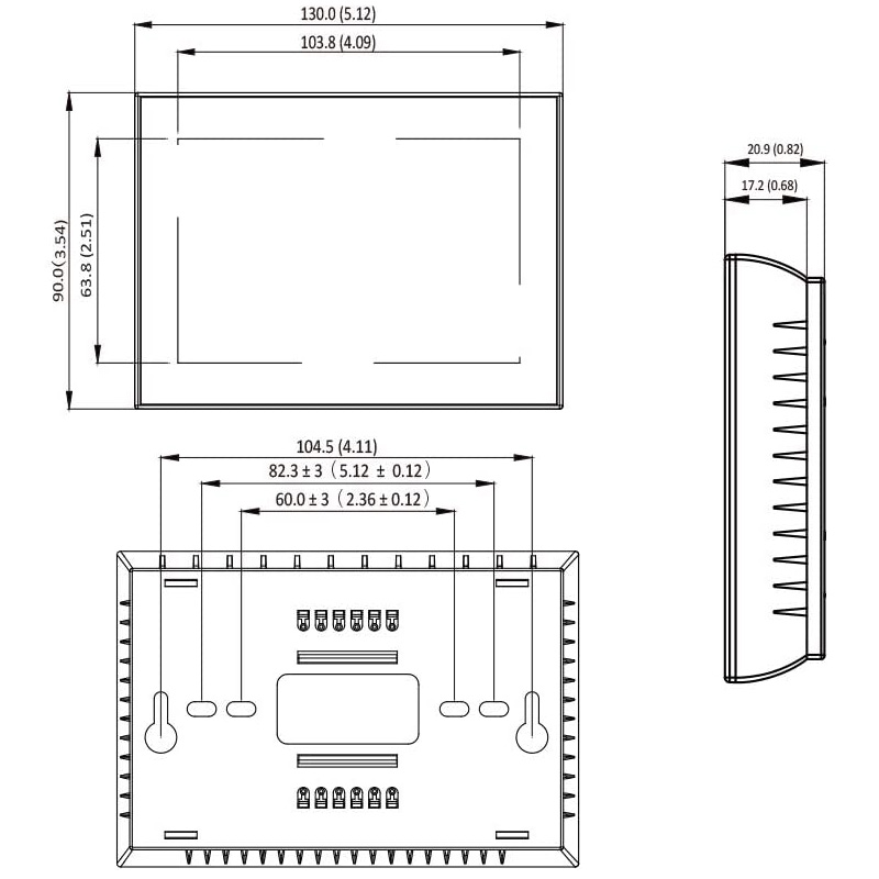 Beca -BHT-8000WM-GCLW- WiFi- Wall- Thermostat - fIG.1