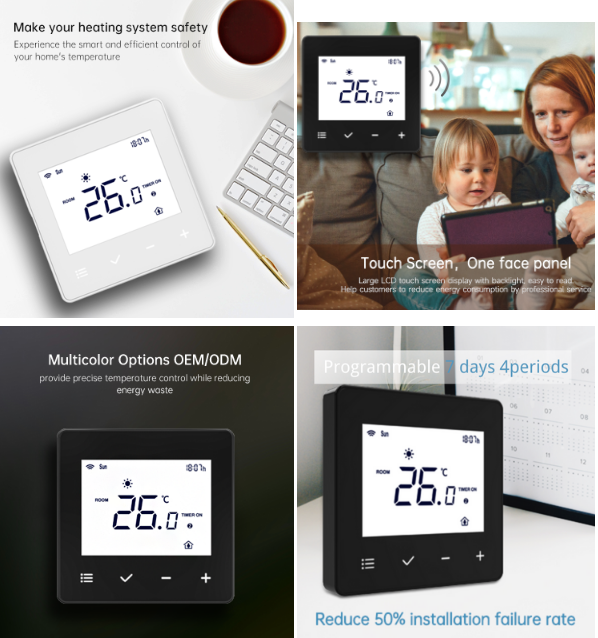 Breeze -BC203-W -Digital -Touch- Screen- Programmable- WiFi- Smart- Thermostat-3