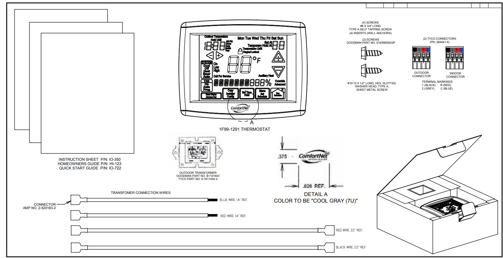 ComfortNet-CTK01AA-Non-Programmable-Touch-Screen-THERMOSTAT -FIG.2