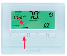 Control4- CCZ-T1-W -Wireless- Thermostat- 7
