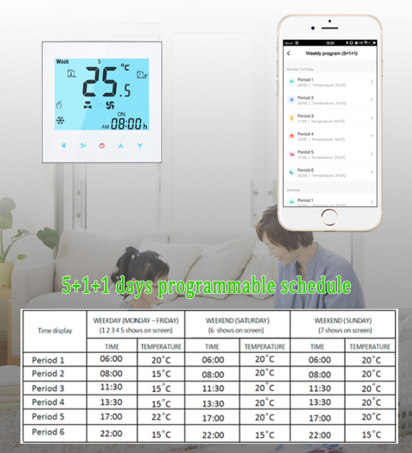 ELECHICO -CCST1001 -WiFi -Wireless -Room- Smart -Thermostat - 9
