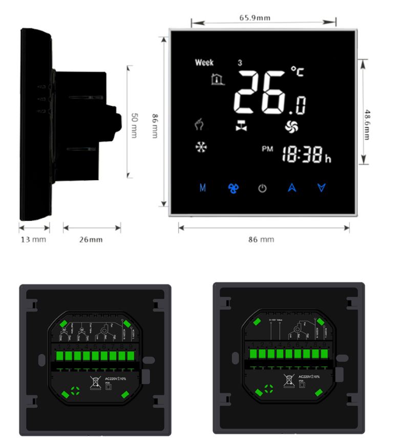Elechico-CCST1002-Wireless-Smart-WiFi-Digital-Room-Temperature-Thermostat
