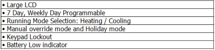 868MHz Wireless Room Thermostat