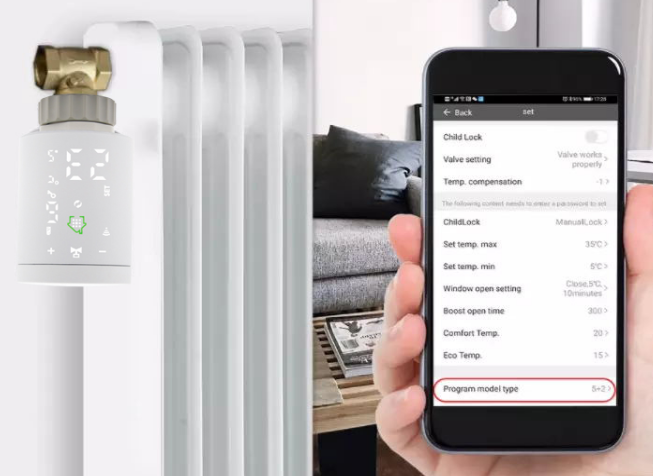 HESSWAY -HS368 -WIFI- Radiator- Thermostat- 3