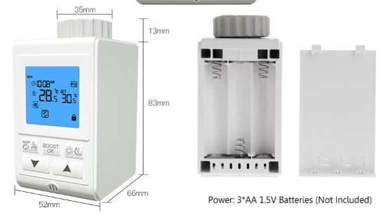 HESSWAY- HS369- Wireless- Radiator- Thermostat- 2
