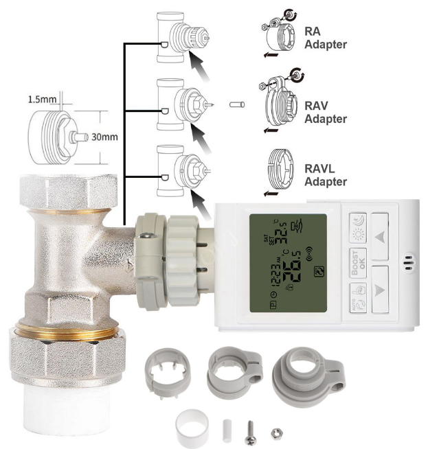 HESSWAY- HS369- Wireless- Radiator- Thermostat-3