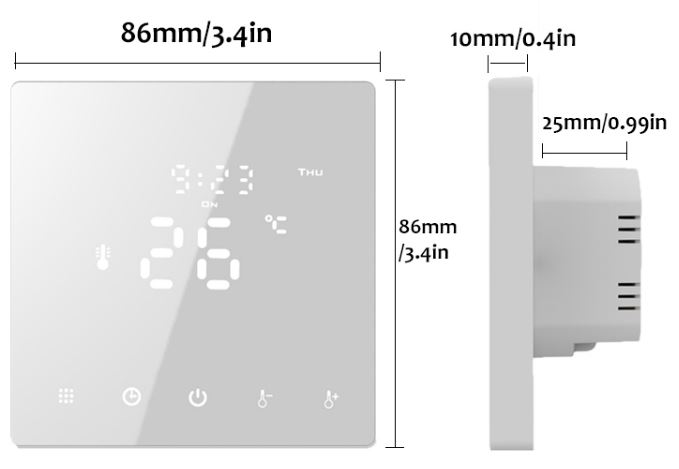 HYSEN-HY608-Touch-Screen-Digital-Thermostat-FIG.1