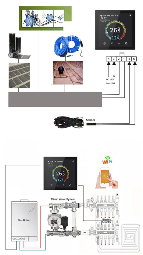 Hysen -HYT001WE- Underfloor- Water- Heating Thermostat- 1