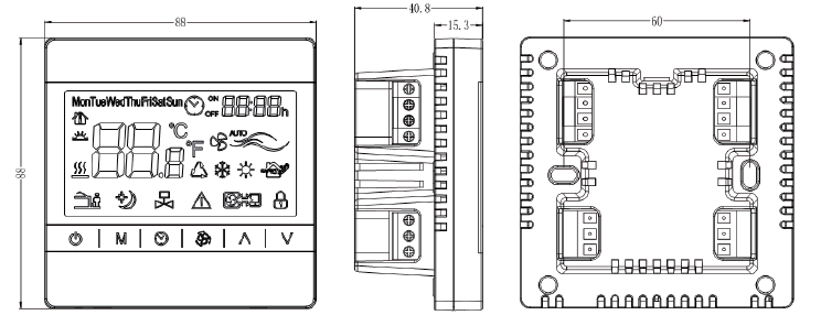JOHNSON Control- T8600 -MODBUS- Touch -Screen -Thermostat-2