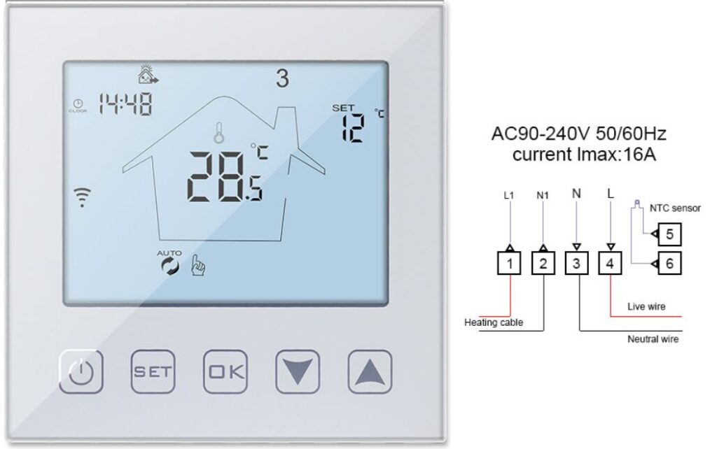 KETOTEK KTF0155 Programmable Room Thermostat User Manual thermostat.guide
