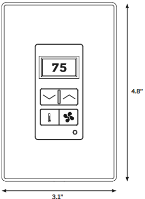 Leviton 95A03-1TWH Digital Wired Thermostat- 1
