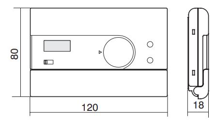 PERRY-1TP TE402-B-WALL-MOUNTING-ELECTRONIC-DIGITAL-THERMOSTAT-fig.2