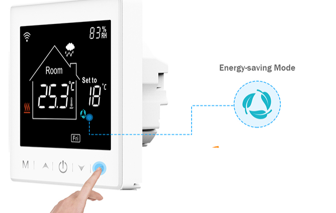 Rti-Tek- R9W.723 -Floor -Heating- Touchscreen -Programmable- Thermostat - 8