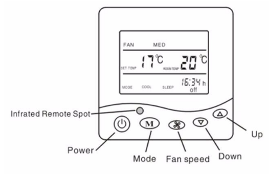 Telin- AC803F -Digital -Room -Thermostat - 1