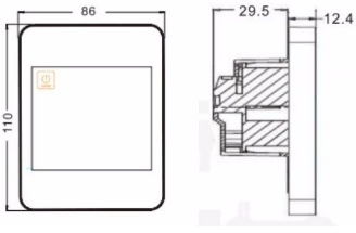 Telin -AC860F- Digital- Touch -Screen- Thermostat - 2