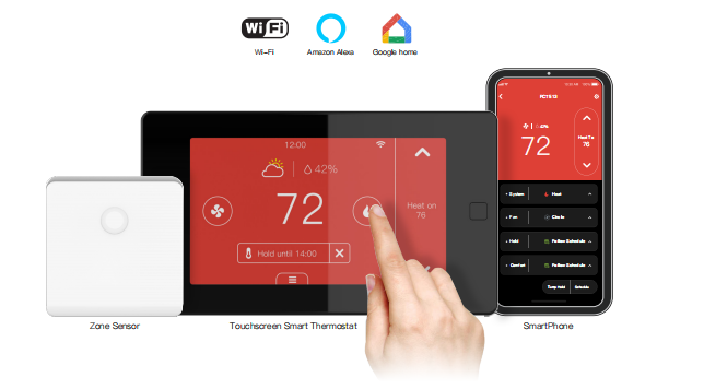 Zhilande-PCT513-W-Wifi-Touch-Screen-Thermostat-FIG.1