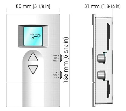 VTRONIX -TE86SB-501- Digital- Thermostat  - 1