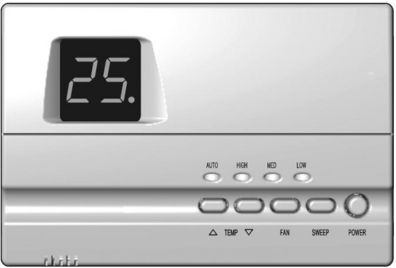 Vtronix- TF65L-002-STD- Digital -Room -Thermostats  - PRO