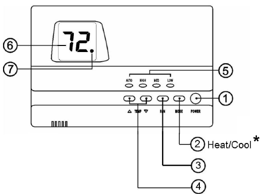 Vtronix- TF85L –10011 -Digita-l Room- Thermostat - 1