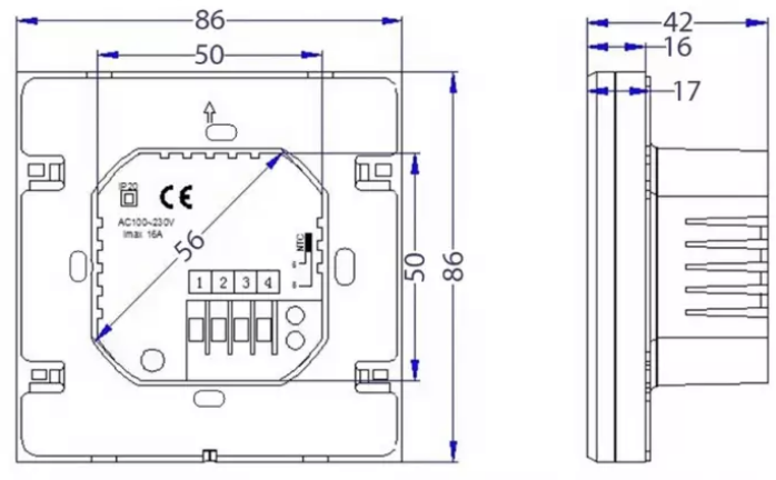 ALM -CONTROL -EL06 -UNDERFLOOR -HEATING- DIGITAL- THERMOSTAT- 1