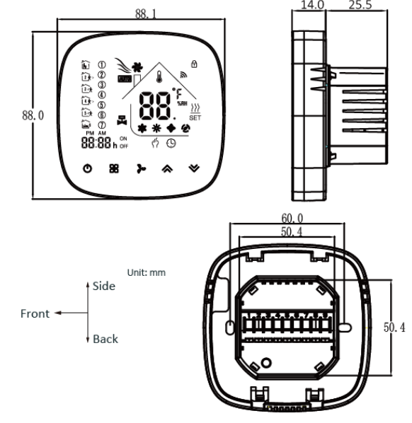 Becasmart- ST1000- Touch- Screen- Thermostat- 2