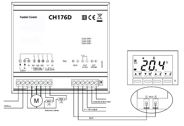 Fantini -cosmi- CH130ARR2- Fan-coil -Room -Thermostat -FIG (15)