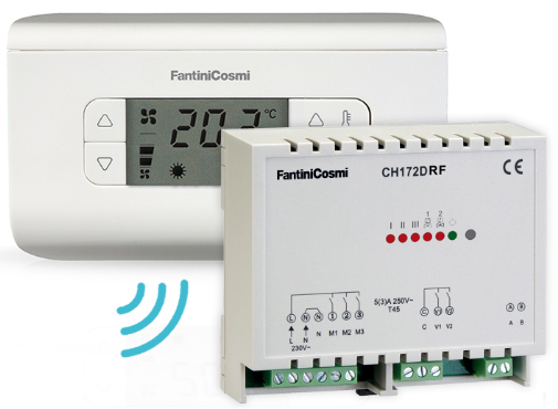 Fantini cosmi CH130RFR Fan-coil Room Thermostat PRO