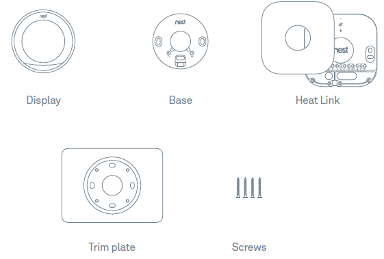 GOOGLE NEST- A0001- Wired -Room- Thermostats- 1
