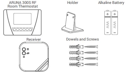 General life -ARUNA 300S -RF -Wireless- Room -Thermostat - 1