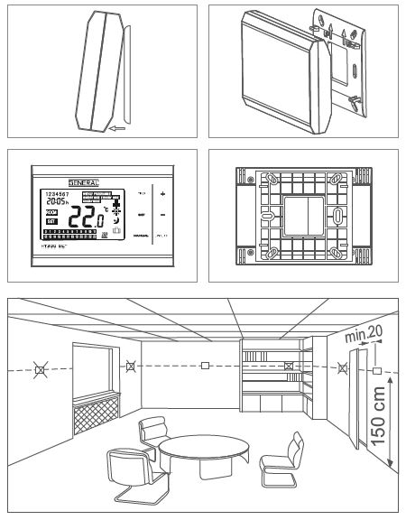General life -HT300- SET -Wireless- Room -Thermostat- 2