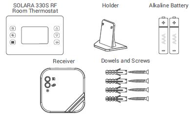 General life -SOLARA -330S -RF- WIRELESS- ROOM- THERMOSTATS -FIG 9