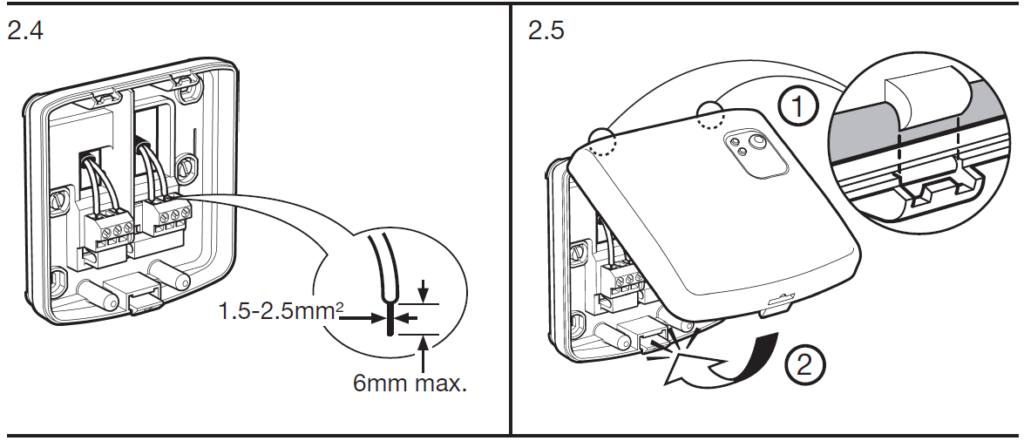 HONEYWELL THR842D Wireless Room Thermostat Installation Instructions