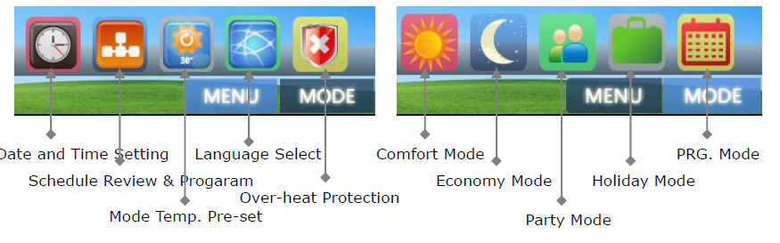 Hotowell- HTW-31-DT12 -Color -Touch -Screen- Heating- Thermostat  - 2